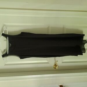Vince Black Sleeveless Silk Midi Dress Size S